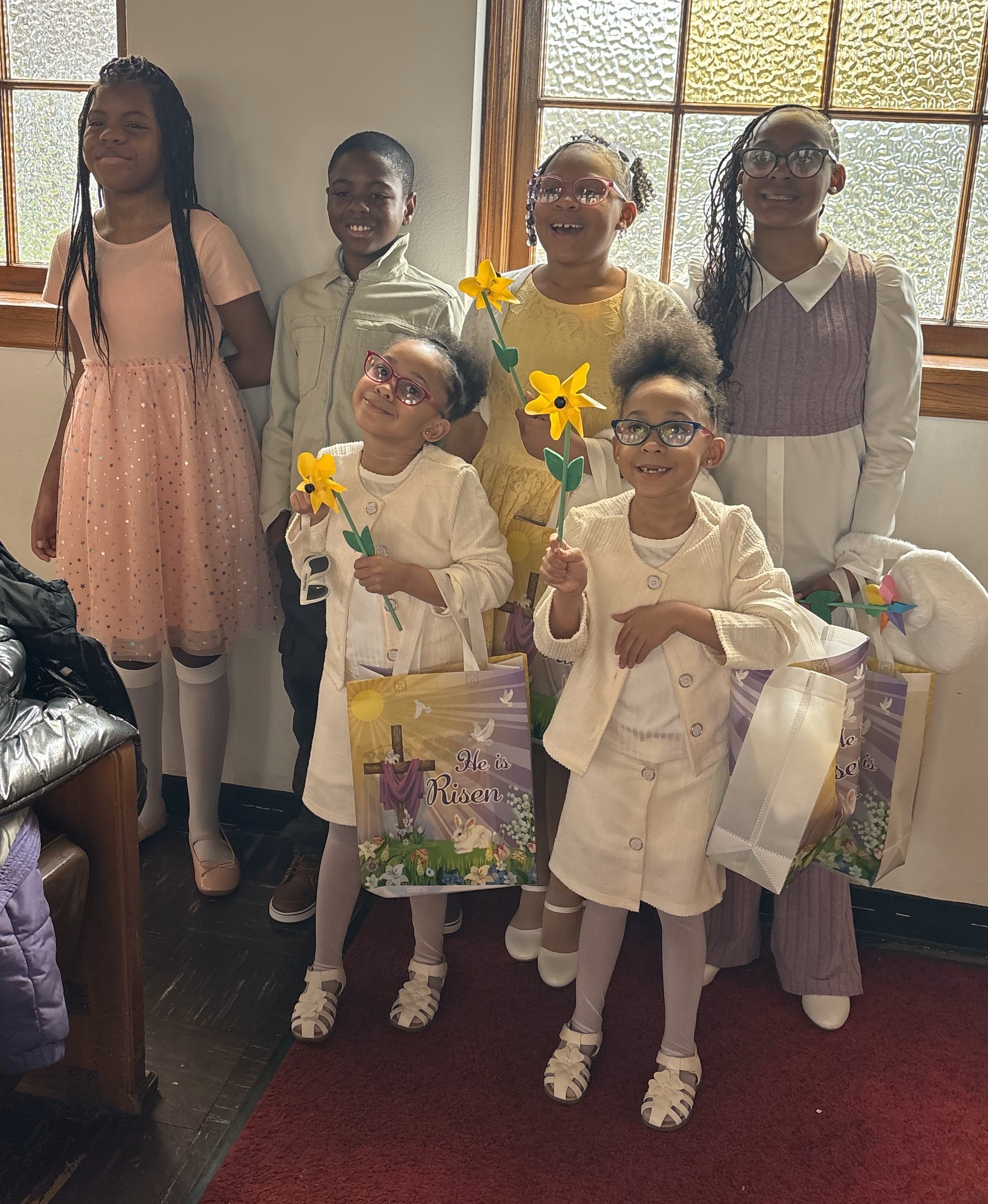 He is Risen — celebrating together